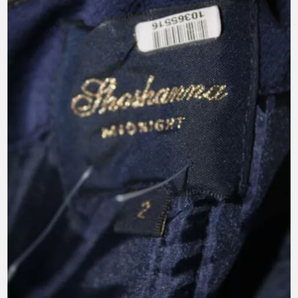 SHOSHANNA MIDNIGHT NAVY STRAPLESS ESTELLA DRESS 2 - Picture 5 of 5